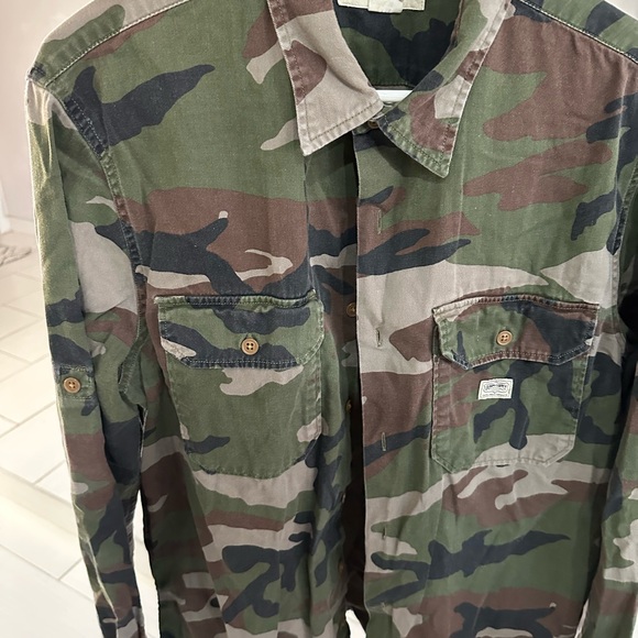 RL denim & supply mens camo shirt L - Picture 5 of 5